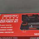 Premium Pin Punch Hammer Set: 25-Piece Punch Set and Hammer with Bench Block, Steel Roll Pin Punch Set, Pin Punches with Replaceable Face Hammer, Mechanical Repair Tool for Maintenance