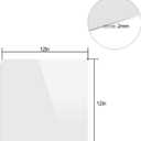 KINJOEK 4 Pack 12 x 12 Inch Acrylic White Black Product Photography Backdrops, 30x30cm Reflective Display Table Top Riser Product Photography Background, Background Board Sheets for Product Shooting