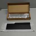 Rebee Vision Decorative Key Holder Wall Mount - Modern Key and Mail Holder for Wall with Shelf Organizer and 7 Sturdy Key Hooks for Apartment Essentials - Aesthetic Home Decor (Stylish Black) (Large - 12 Inch)