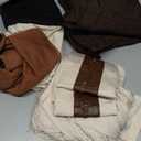 Knight Costume Kids Child Tunic Hooded Robe Pants Belt Shoes Halloween Cosplay Costume Outfit Suit (Large, Brown)