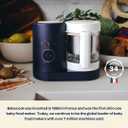 BEABA Babycook Neo, Baby Food Maker, Glass Bowl Baby Food Processor, 4 in 1 Steam Cook & Blender, Stainless Steel Steam Basket, Easy Clean Reservoir, 5.5 Cup Capacity, Eucalyptus