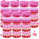 120 PCS Valentine's Day Rubber Wristbands For Adult Party Supplies and Party Favors