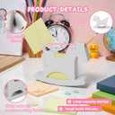 Li&Zhao Wobble Horse Sticky Note Holder Silicone Label Holder Stand, 2026 Year of the Horse Good Luck Stable Rocking Horse Design for Tabletop Organizer, Office Desk Accessory, Home Decoration(Gray)