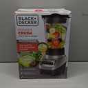 BLACK+DECKER PowerCrush Multi-Function Blender with 6-Cup Glass Jar, 4 Speed Settings, Silver