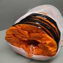 12"33FT PVC Flexible Duct Hose, Flame Retardant HVAC Ducting with Adjustable Rope, D Hook & Steel Support for Ventilation, Exhaust, Drying, and Cooling Applications