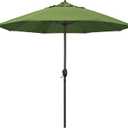 California Umbrella 12-Year Protection 9-Ft Outdoor Patio Umbrella, Sunbrella Fade-Resistant Acrylic Fabric, Auto Tilt and Crank, Heavy-Duty Aluminum Frame/ Reinforced Ribs, Bronze Pole, Spectrum Cilantro