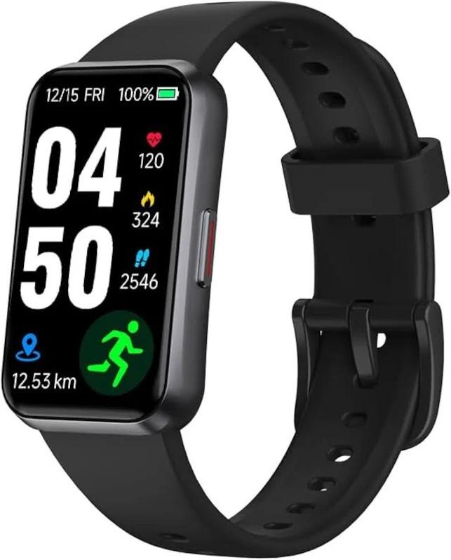 ROHS Fitness Trackers,Smart Band 24/7 Health Monitoring,Blood Oxygen Heart Rate Sleep Monitor,Calorie Pedometer Steps Counter Activity watches/Notifications, Black