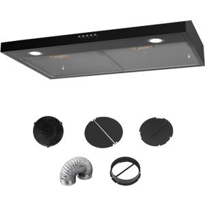 range hoods kitchen hood vent 30-Inch Under Cabinet Range Hood  3-Speed, Dishwasher-Safe Filter, LED Lights, Ducted/Ductless Installation range hoods kitchen hood vent