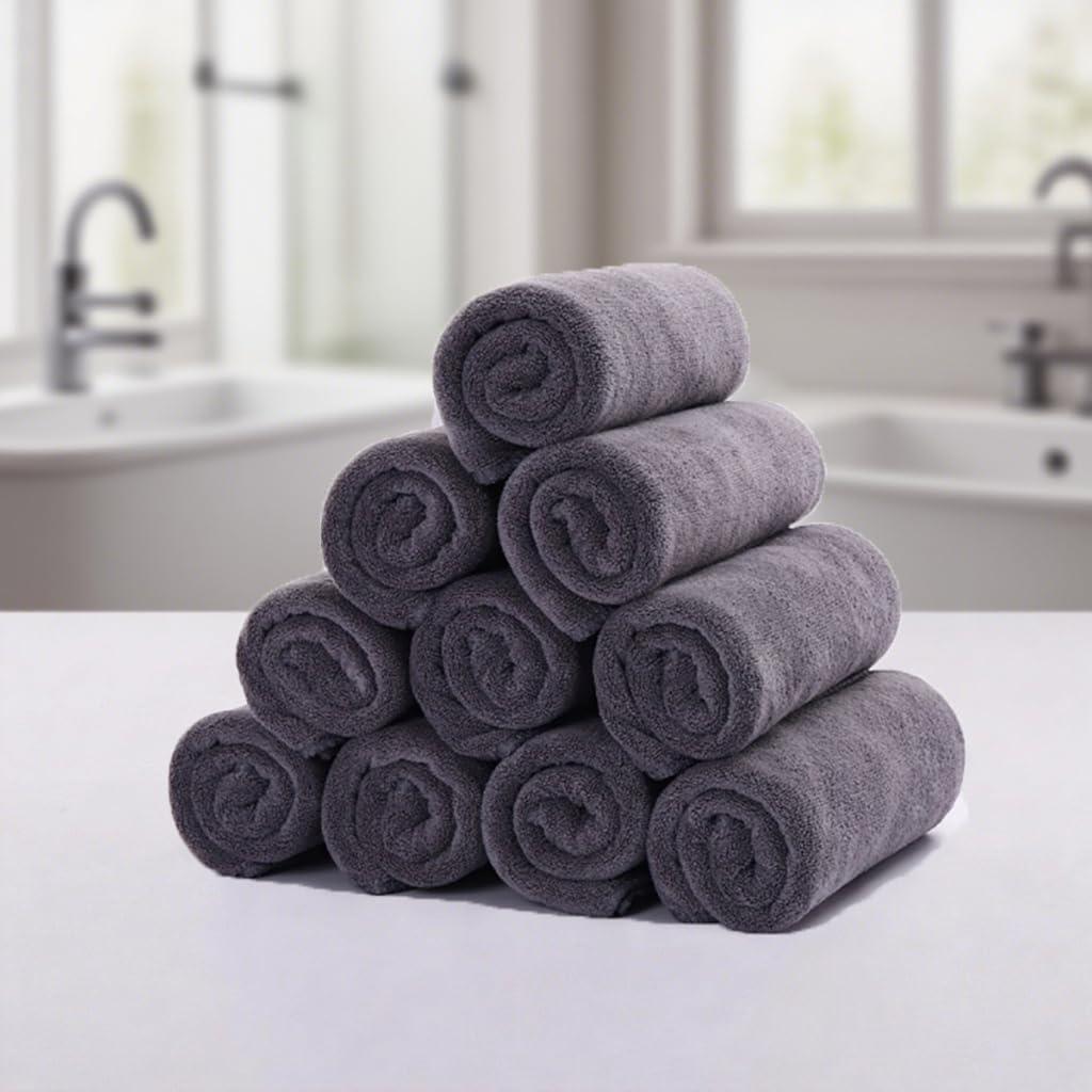 28"x13" Bath Towel Cotton, Lightweight Quick Drying Premium Towels for Hotel, Spa and Bathroom 1 Pack (Grey)
