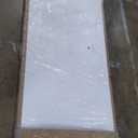 BarnSmith 36"x84" Concealed Sliding Barn Door, Shaker Style Flat 1 Panel White Primed Solid Core Hidden Barn Door with Soft Close Installation Hardware and Handles Included, Pre-Assembled Panel