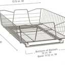 ClosetMaid 14 in. Pull Out Cabinet Organizer, Heavy Duty, Slide Out Pantry Shelves Drawers for Kitchen, Bathroom, Nickel