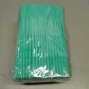 2 x YAOSHENG 200pcs Green Straw 8.28" x 0.23"Solid Colors Flexible Drinking Straws, Plastic Disposable Bendy Straws (green)