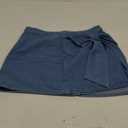Floerns Women's Plus Size High Waist Denim Skirt Wrap Front Bow Bodycon Mini Skirt L