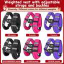 6lb/8lb/12lb/16lb/20Lb Weighted Vest Woman Men with Reflective Stripe, Chest Size Adjustable Strength Training Weight Vest for Walk Running Jogging (Black)