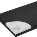 baibu 48 Inch Bench Cushion, Dual-Layer Design Memory Foam Indoor Bench Cushion, Non-Slip Standard Size Rectangle Seat Pad with Ties, 48x16x2Inch, Black