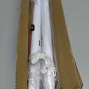 Closet Rod 17-39 Inches, Adjustable Heavy Duty Metal White Closet Rods for Hanging Clothes 1.3 Inches Diameter for Wardrobes Laundry