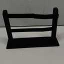 SUPERFINDINGS 1Pc Black Velvet Earring Display 2-Tier Wood Covered Earring Jewelry Display Stand Earring Organizer Holder for Earring Studs, Hole: 1.5mm