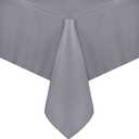 sancua Rectangle Tablecloth - 54 x 78 Inch - Stain and Wrinkle Resistant Washable Polyester Table Cloth, Decorative Fabric Table Cover for Dining Tables, Buffet Parties and Camping, Light Grey