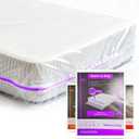 Gooo&Ma 6Mil Thicken Mattress Bag for Moving, Waterproof Zippered Mattress Cover for Storage, Reusable Plastic Encasement, Tear Proof Dust Proof ProtectionFullPurple