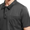 Haimont Men's Polo Shirts with Pocket Short Sleeve Quick Dry Moisture Wicking Golf Shirts Business Casual Work Polos (XX-Large)