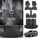Floor Mats Compatible with 2021-2025 Kia Sorento 6&7 Passenger Cargo Mat TPE Back Seat Cover Protector 2024 Sorento Accessories (Fit 6&7 Seats,Trunk Mat with Backrest Mats+Floor Mats)