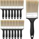 MANCHAP 15 Pack 3 Inch Paint Brushes, Plastic Handle Paint Brushes with Polyester Bristle, Multi Purpose Paint Brushes for Acrylic Painting, Staining, Varnishing and Wall Trimming