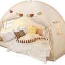 Sherilyn Full Size Bed Canopy Toddler Bed Tents for Kids Dream Tent on Bunk Bed Privacy Space Blackout Sleeping Playhouse Tents Indoor Portable Drafty House for Boys Girl Birthday Gift