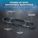 Twister Arm Trainer, Adjustable Power Twister Bar 40-100lbs Resistance & Chest Exerciser, Full Body Strength Training Equipment for Arms, Chest, Shoulders, Core & Legs, Portable Home Gym