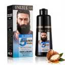 Mens Beard Dye For Men Black In Minutes, Grey Reducing Mustache & Beard Wash & Conditioner 3 In 1, Black Beard Dye Shampoo, Long-Lasting With Natural Extract, Gifts for Men Dad