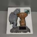 Turtle Birdbath Outdoor Garden Decor 10.25 Inch Solar Bird Turtle Statues Ornaments with Succulent and Solar LED Lights for Outside Decorations Yard Art Lawn Porch Patio Housewarming Gifts