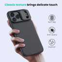 Nillkin for iPhone 17 Pro Max Case with Slide Camera Cover, Thin Slim Fit, Shockproof Protective, Protector Privacy, Phone Case iPhone 17 Pro Max Camera Lens Protector 6.9 inch, Black