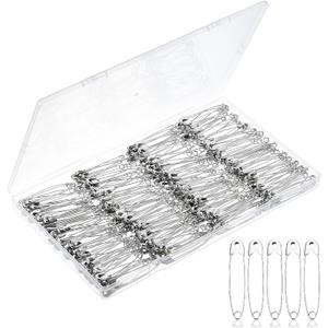 Mr. Pen Oversize Safety Pins - 2.2 Inch, 300 Pack, Heavy Duty for Clothes