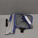 Pool Cleaning Kit, 14.5'' Pool Brush Head & Ultra Fine Mesh Pool Skimmer Net with Pole, Aluminum Frame Pool Net Skimmer & Pool Brush with Pole,Pool Net & Pool Brushes for Cleaning Pool Walls with Pole