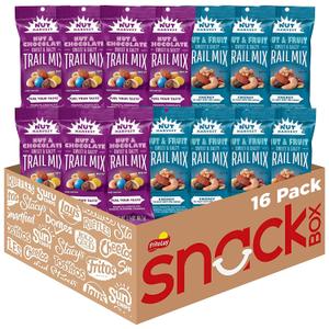 Nut Harvest, Trail Mix Variety Pack, 2.25 Ounce (Pack of 16) (EXP 03/09/27)