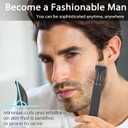 Nose Hair Trimmer for Men, Painless 3 in 1 Grooming Kit for Nose, Ear, Eyebrow & Body Hair, Rechargeable No Pull No Snag Trimming with 3 Waterproof Replacement Heads, Easy Cleansing