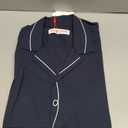 Mens Cotton Gauze Pajama Set Lightweight Sleepwear Set Plus Size Front-Opening Button-Down Cozy Loungewear XL