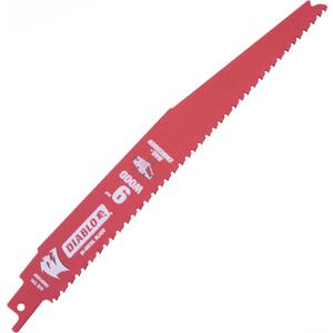 Diablo Freud DS0912BW25 Demo Demon 9" 6/12 TPI Wood Cutting Reciprocating Saw Blade 25 Pack