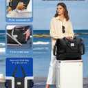 Travel Duffel Bag, Sports Tote Gym Bag, Shoulder Weekender Overnight Bag for Women