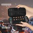 LM BODYCARE Carrying Case for Nintendo Switch 2 (2025), Large Capacity Portable Hard Shell Pouch Carrying Travel Game Bag for Switch 2, with 10 Game Card Slots & Pockets for Console & Accessories