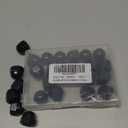 3/8-16 Hex Head Acorn Cap Nuts, 304 Stainless Steel 18-8 Black Coating Acorn Nuts, Hex Drive, Black Finish, 25 PCS