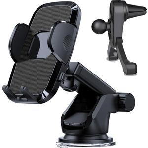 2025 Premium Universal Car Phone Mount 3-in-1 Upgraded Edition Compatible with Dashboard/Windshield/Vent/Truck Mounts Fits iPhone 17/16/15 Pro Max/14 and Samsung/Android Devices