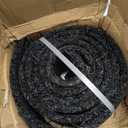 1 Pcs 10 Ft Long Rubber Mulch for Landscaping Garden Mulch Black Roll Rubber Mulch Mat Recycled Natural-Looking Edging Border Cuttable Reduced Weed Growth Bed Liner for Garden 2026 (EXP 12/27/36)
