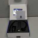 Bluetooth Headset with USB Dongle for Computer, Single-Ear Wireless Headset with Noise Cancelling Microphone for Office & Truckers, Bluetooth V5.2 with Mute Button for Work (Black)