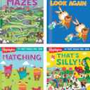 Highlights My First Puzzle Fun 2025 Puzzle Books for Kids Ages 3-6, 4-Book Set of Matching, Mazes, Spot-The-Differences, and More Travel-Friendly Screen Free Brain-Boosting Activities