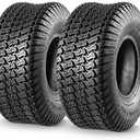 MaxAuto 2 Pcs 15x6.00-6 Front Lawn Mower Tire for Garden Tractor Riding Mower, 4PR Tubeless 15-6.00-6 lawnmower tires