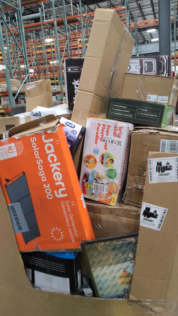 pallet of salvage items