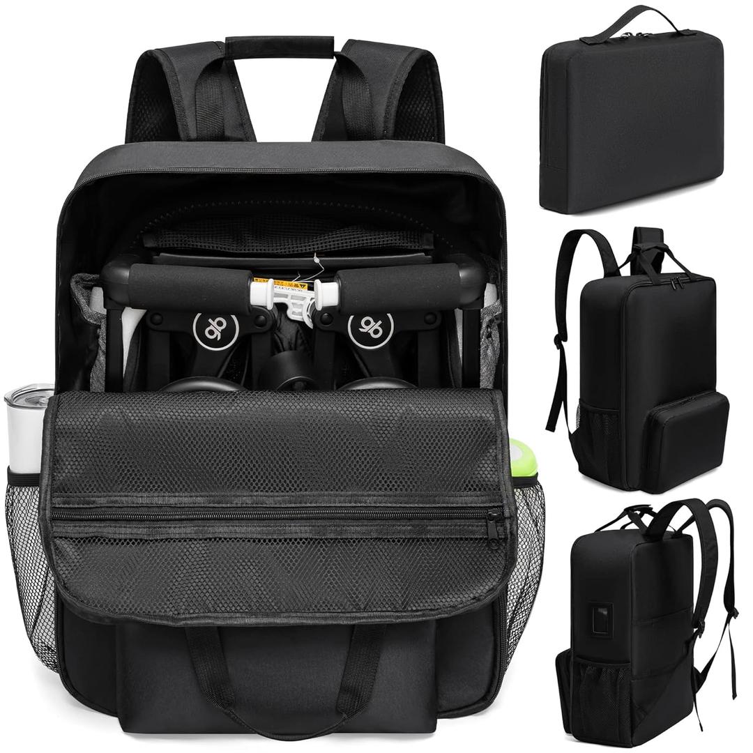 Stroller Travel Bag Fits GB Pockit With GB Pockit Air Plus Lightweight Stroller Foldable Stroller Travel Bag, Stroller Bag for Airplane (Black)