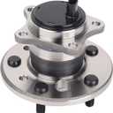 KUSATEC 512206 Rear Left Wheel Bearing and Hub Assembly Compatible with Lexus ES300 2002-2012, Toyota Avalon 2005-2012, Camry 2002-2011, Highlander 2001-2003, Solara 2004-2008, 5 Lug Bolts w/ABS