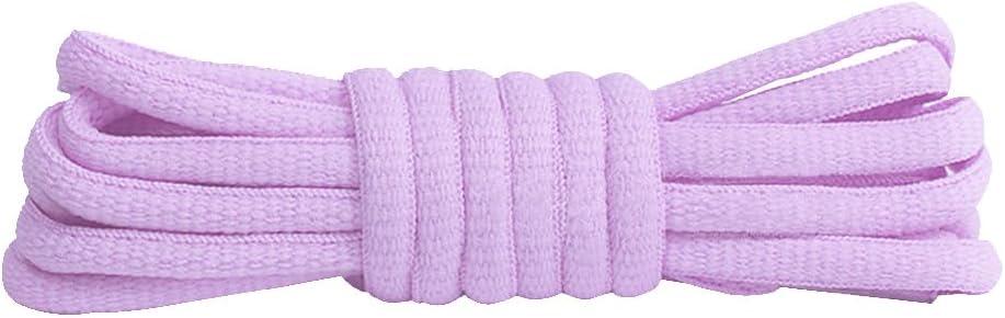 2 x Oval Athletic Shoelaces Half Round Shoe Laces for Sneakers Running Shoes Sport Shoe Strings 23 Color