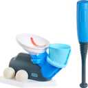 Little Tikes 2-in-1 Pop 'n Pitch Trainer, Outdoor Sports Experience for Boys and Girls Ages 3+, Blue